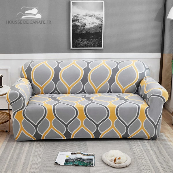 Drap De Canapé Chic 100% Coton – Gris, Dimensions 66x180 Cm Pour 3 Places, Occasion